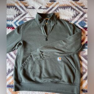 Women’s Carhartt Relaxed Fit Quarter Zip Sweatshirt - L